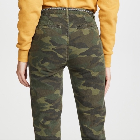 NWT Sundry Women’s Camo Cotton Pants Size 24 Drawstring Waist Tapered Leg - Picture 3 of 12